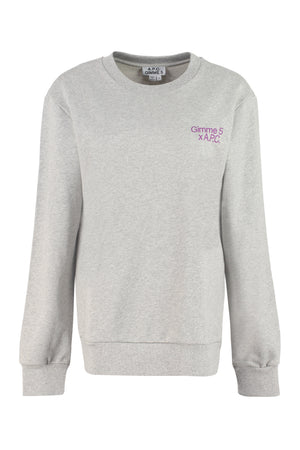 Eddy cotton crew-neck sweatshirt - A.P.C. X Gimme Five-0